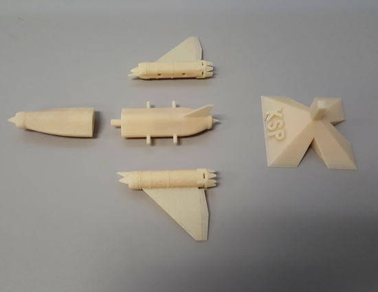 3D printed Jet pieces