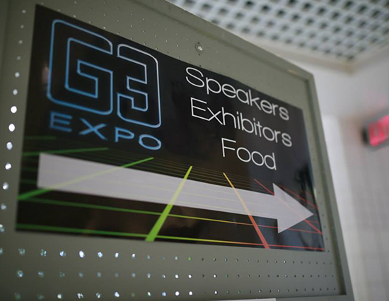 G3 Expo location signs